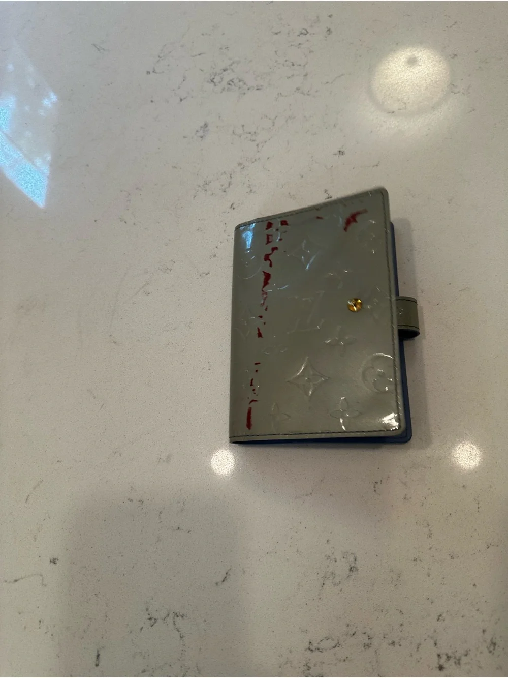 Louis Vuitton Patent Monogram Tablet Folio Case - Silver Gray